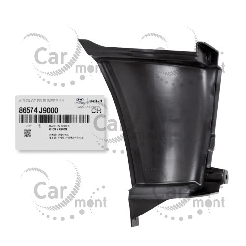 Osłona zderzaka / wlot powietrza - RH - Hyundai KONA - 86574-J9000 - Oryginał