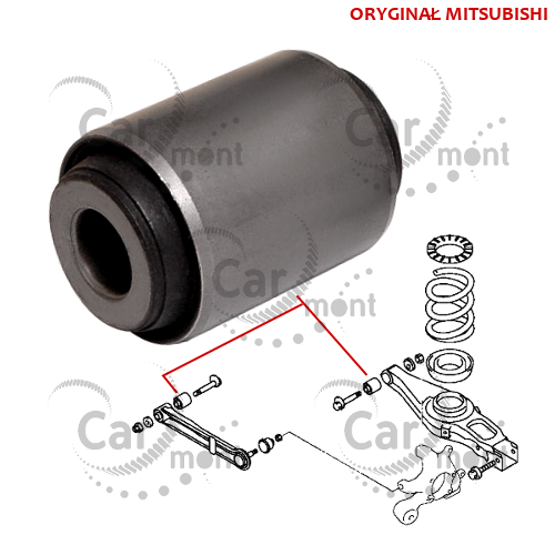 Tuleja wahacza dolnego tylnego / poprzecznego - Pajero - MR374672 OE