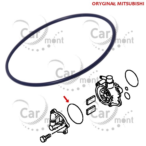Oring pompy vacuum - Pajero 2.8 TD / 3.2 DID - ME201131 - Oryginał