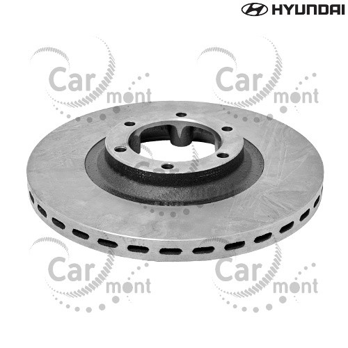 Tarcza hamulcowa - przód - Pajero I Galloper L200 - MB407038 HB403101 - Hyundai