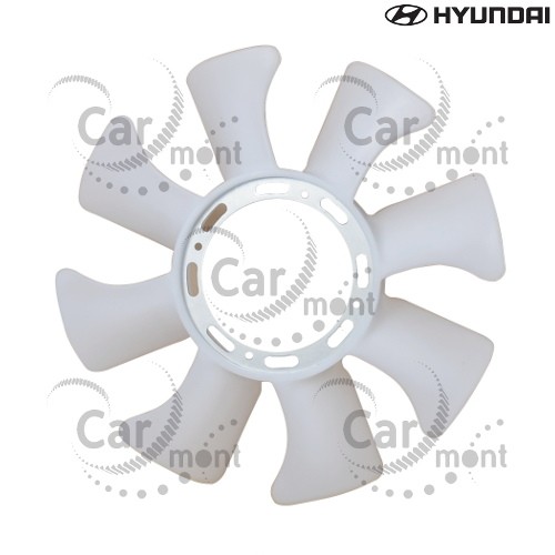 Śmigło wentylatora chłodnicy - Hyundai H100 2.5TD - 25261-42000 - Oryginał