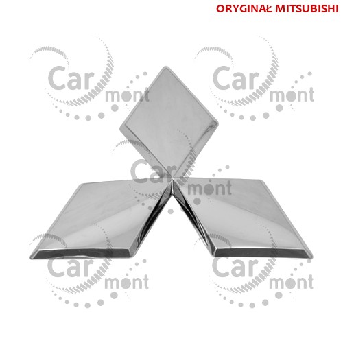 Znaczek Mitsubishi na atrapę / chrome - Outlander CW - MR598504 - Oryginał