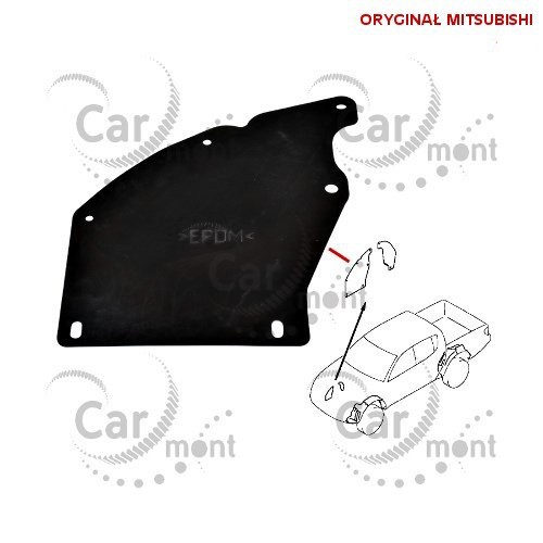Chlapacz / zakole przedniego koła - przednie - L200 2DiD Pajero Sport KH - MN146488