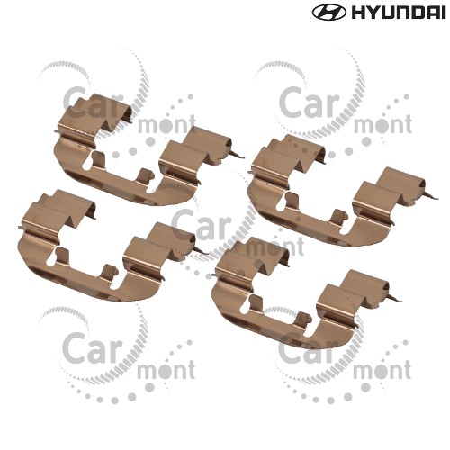 Zestaw montażowy klocków hamulcowych - Hyundai Galloper 2.5TD 3.0 - 58144-M1000 - Oryginał