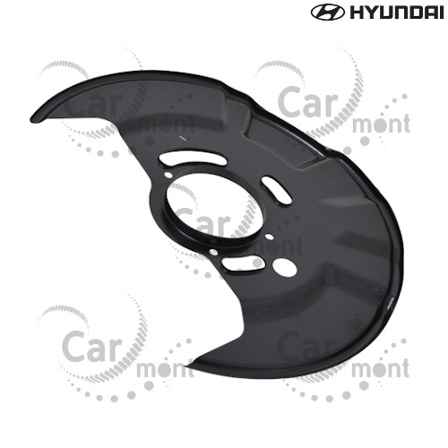 Osłona przedniej tarczy hamulcowej - lewa - Hyundai Terracan - 51755-H1080 - Oryginał